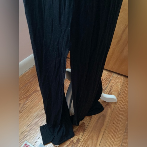 Green Envelope - Black Stretch Knit Maxi Sundress -SZ L - Picture 8 of 9